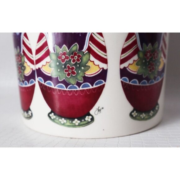 Vintage Ceramic Jar with Lid Cookie Jar Nesting Dolls Polish Jet Ter Steege - Picture 2 of 6